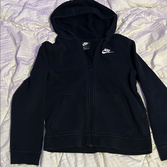 Nike Kids Black Zip-Up Hoodie - Picture 1 of 5